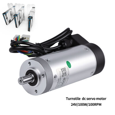 Servomotor integrado de baja temperatura de 59 mm con brida, 24 V CC, 100 W, resistente a bajas temperaturas, 23 Nm de par máximo, codificador de 2400 líneas, para barrera de velocidad de torniquete