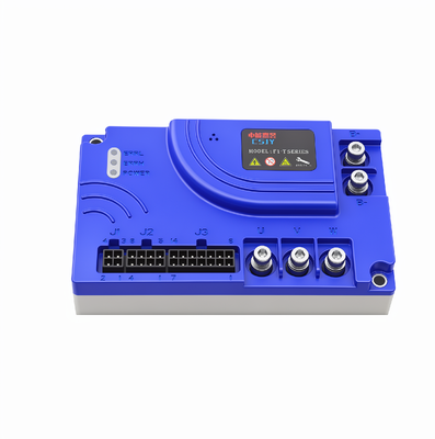 Controlador de montacargas eléctrico de 30A 24V~80V RS485, RS232, CAN, Interfaz de codificador dual Controlador de dirección de montacargas eléctrico